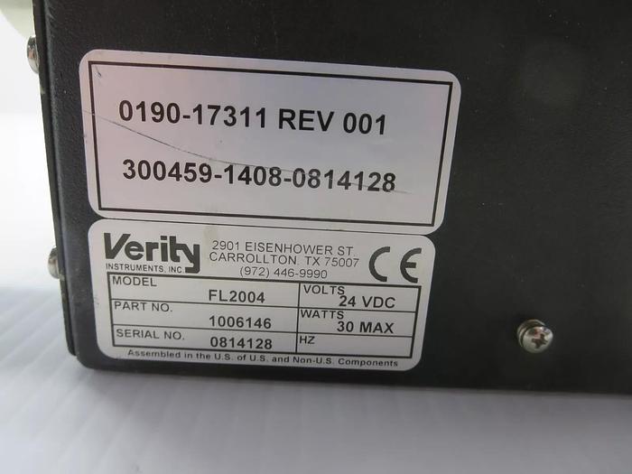 Used Verity P/N: 1006146 Mod: FL2004 Flash Lamp 24VDC 30 Watts Max