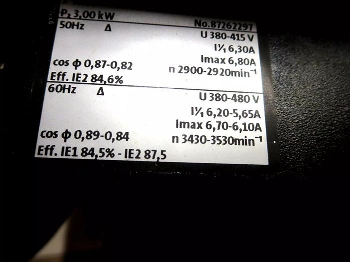 Used Grundfos MG100LC-2 Motor Electric 3.0KW 380-415DV 50HZ B05