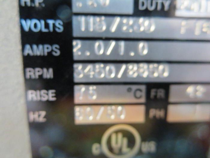 Used GRI Pump W/MAC Motor 14520-229 & B7245-3 Pump W/Motor Mag Drive Hazardous Duty