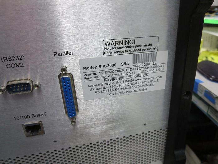 Used Wavecrest SIA-4000D SIGNAL INTEGRITY ANALYZER "Needs Cal" Parts/Repair Read Desc SIA-4000D