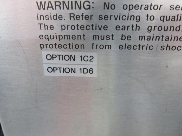 Used Hewlett Packard 4396A Network/Spectrum Analyzer Powers On Calibrated To 03/15/2024 See Opts