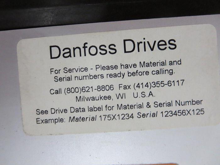 Used Danfoss VLT6042GT4C54STROLDF00A00C0 Variable Freq Drive 30 KW 40 HP 380-460 VAC