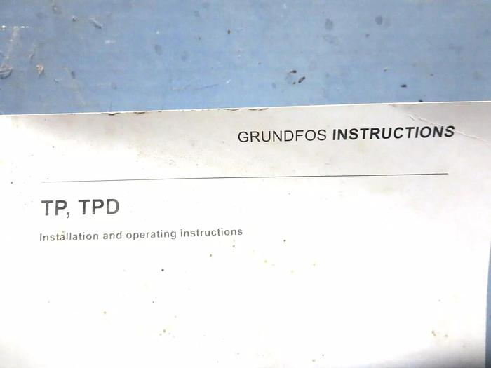 Used Grondfos 96086777 Pump SingleStage Centrifugal 3HP 50HZ 380-415DV 3PH