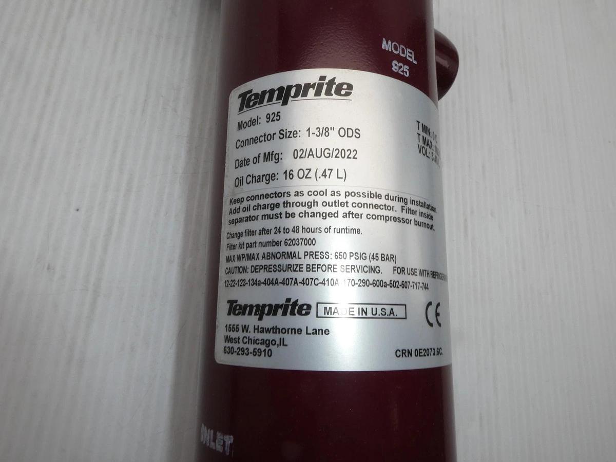 Used Temprite 925 Oil separator, high efficiency model 925.