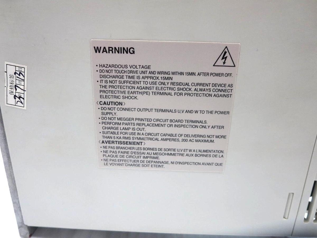 Used Mitsubishi MR-J2S-100B AC Servo Output: 170V 0-360HZ 6.0A