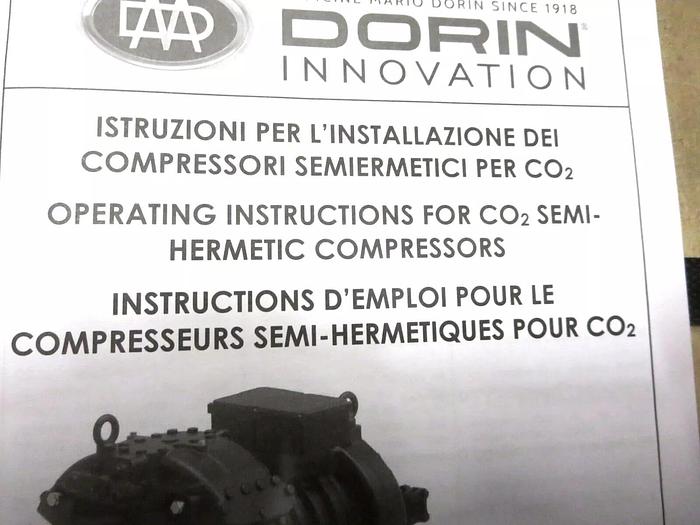 Used Dorin  CDS701B/UL (313128) Compressor CO2S 7HP 460V/3PH/60HZ
