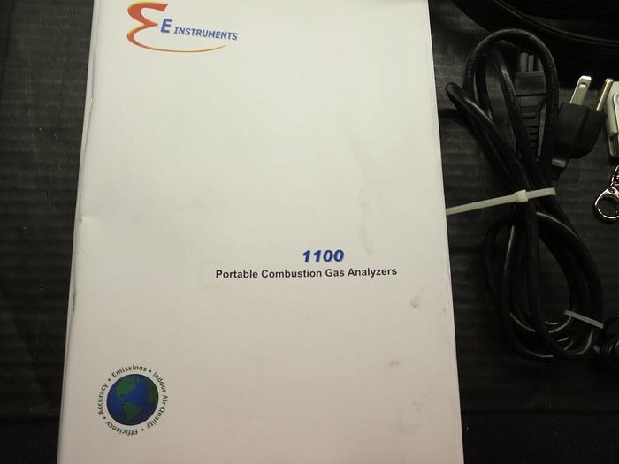 Used E-Instruments 1100-1 Portable Combustion Gas Analyzer W/ Attachments *See Pics*