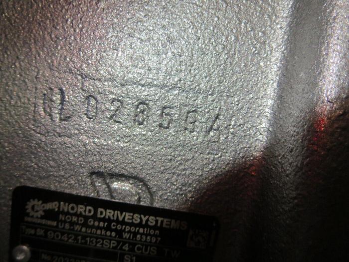 Used Nord 10607 Helical Bevel GearMotor Gearbox 7.5HP 3PH 200-460VAC