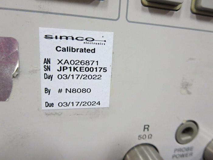 Used Hewlett-Packard  4396B Network Spectrum Analyzer Powers On Cal'd Thru 03/17/2024