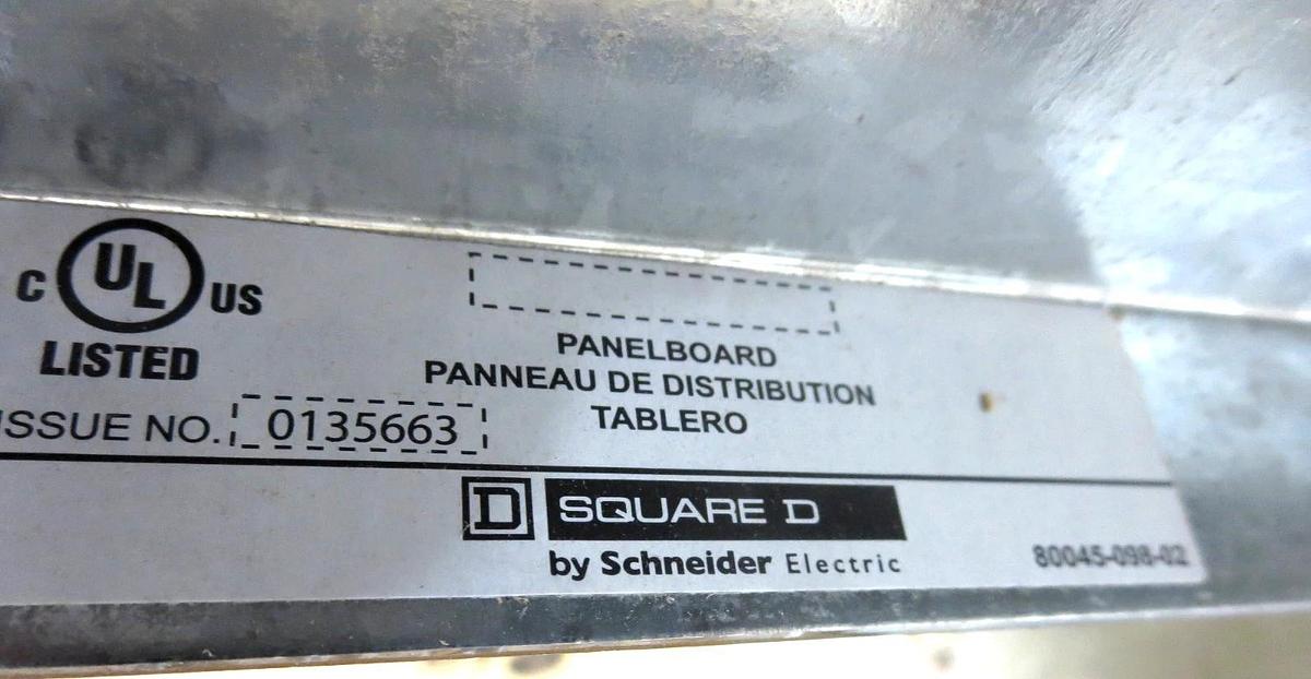 Used Square D 29450954160020001 Load Center 200A 208Y/120 3PH 42 Space