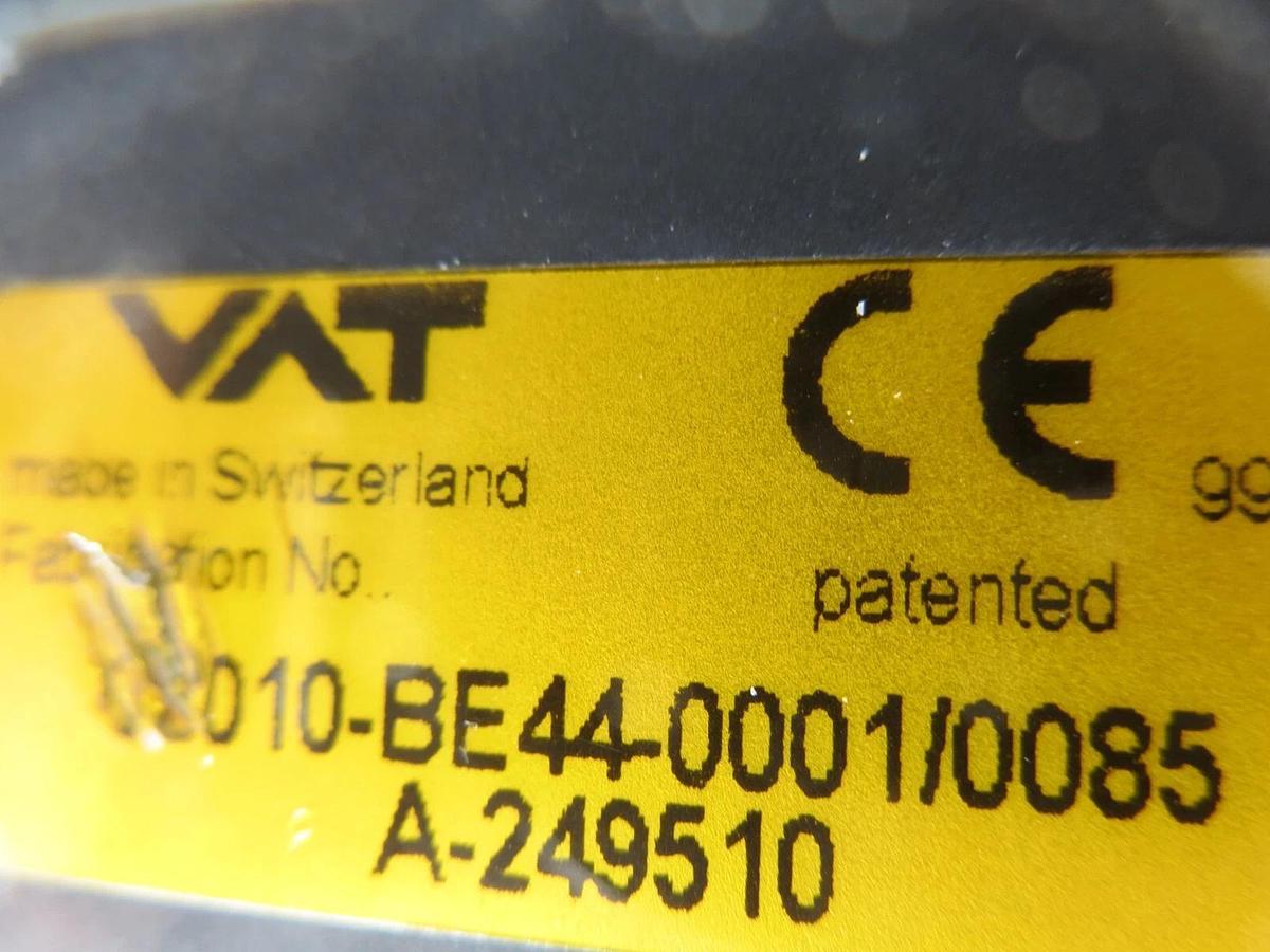 Used VAT 2010-BE44-0001/0085/ Stainless Stee l/Rectangular/ Vacuum Gate Valve Used