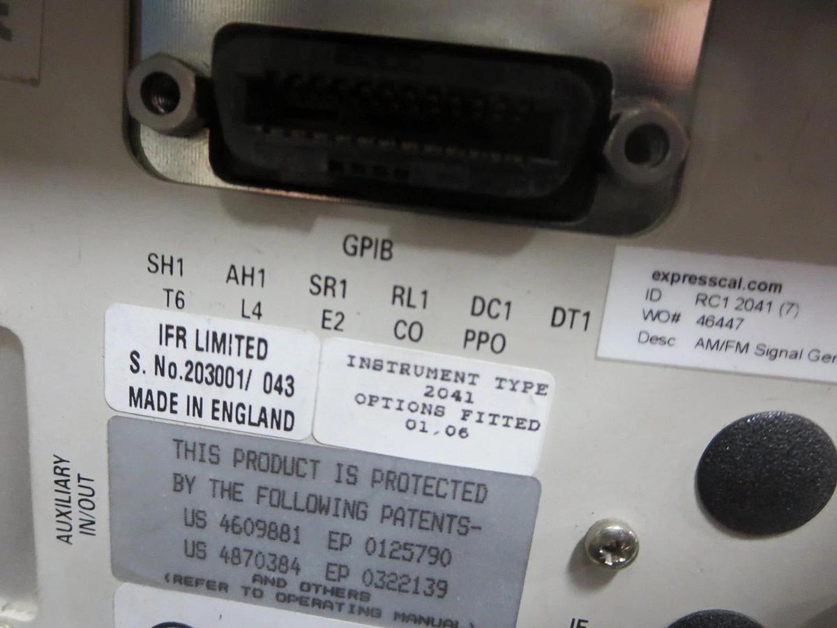 Used IFR 2041 Signal Generator Low Noise 10 KHz - 2.7 GHz Powers On *Parts/Repair*