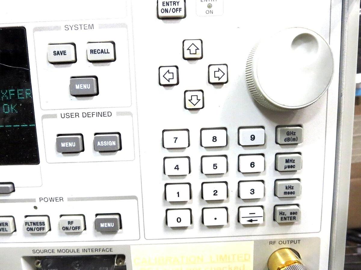 Used Hewlett Packard 83640A Synthesized Sweeper OPT 001 10MHZ-40GHZ See Descrip Used