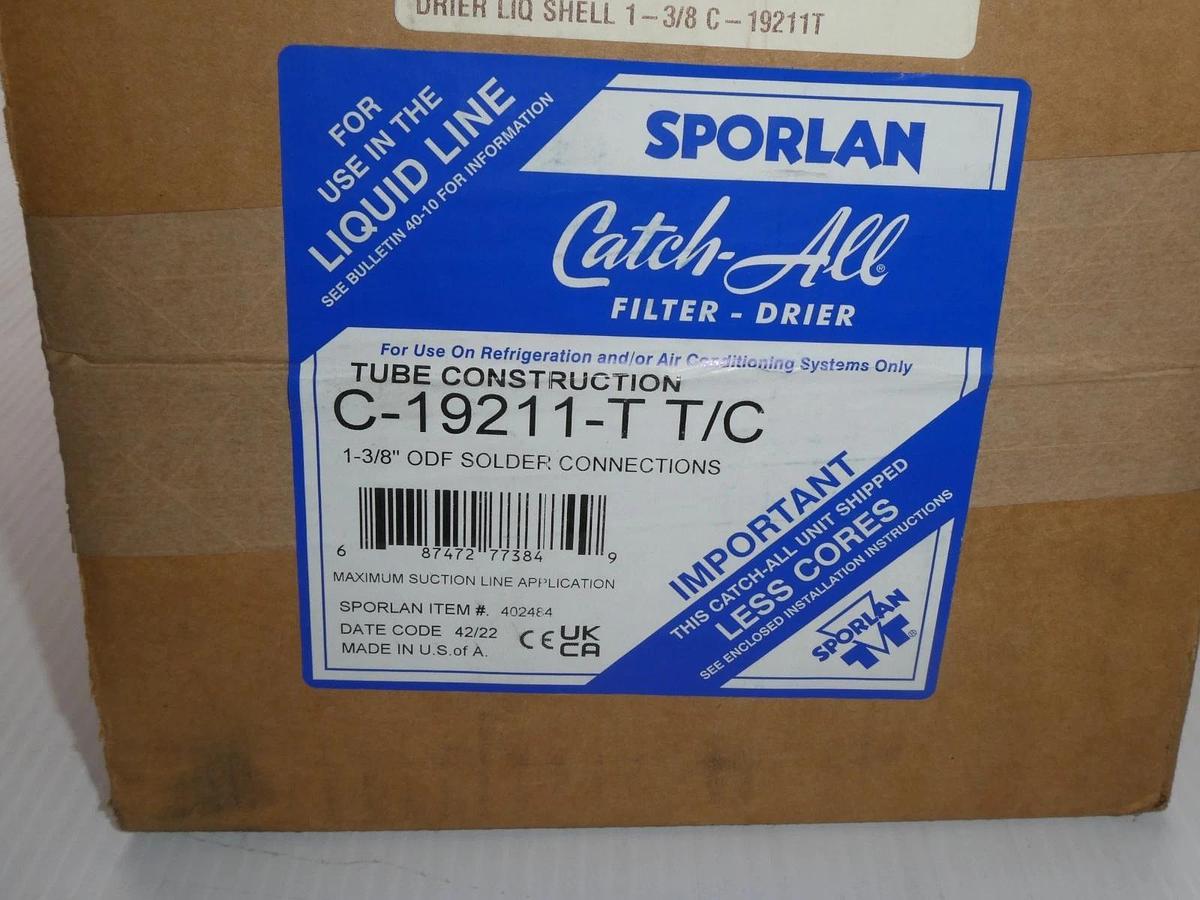 Used Sporlan C-19211-T-T/C - Refrigerant 4 Core Replaceable Filter Drier