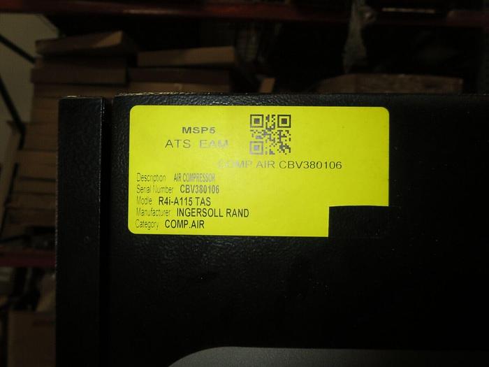 Used Ingersoll Rand (IR) R4i (47518888001) Total Air System See Data Plates For Specs