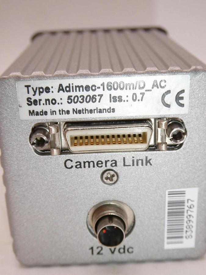Used Adimec 1600m/D_AC Industrial Camera, For Parts/Repair