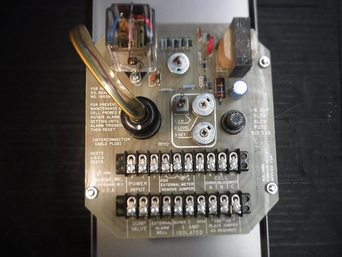 Used McNAB Inc. P/N: 18667 / DWG 18451 Micromhos-CM Specific Conductance Panel Meter