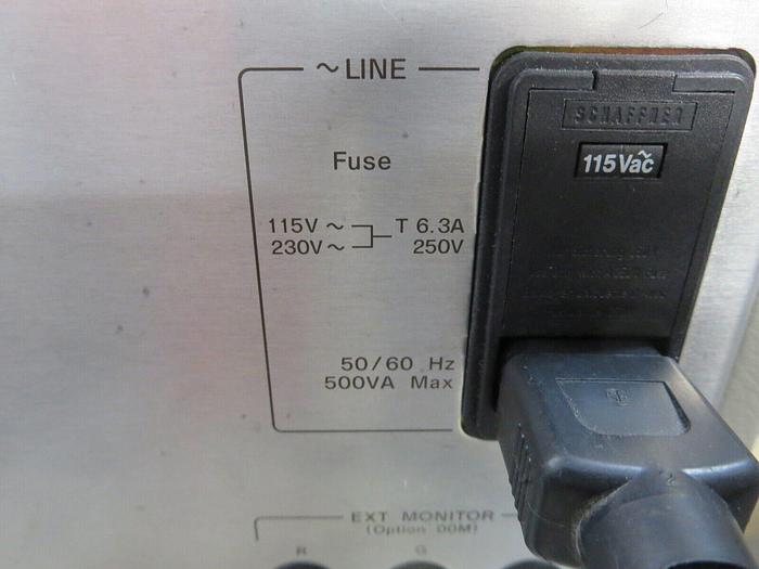 Used Hewlett Packard 4396A Network/Spectrum Analyzer Powers On Calibrated To 03/15/2024 See Opts