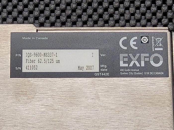 Used EXFO IQS-9600-NS337-1 Fiber 62.5/125um QSR442E