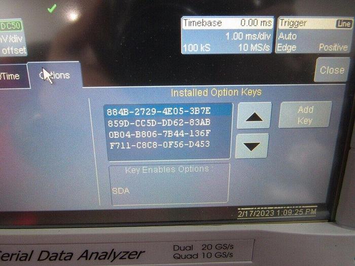 Used LeCroy  SDA-6000A Memory XL Serial Data Analyzer Dual 20 Gs/s Quad 1o Gs/s