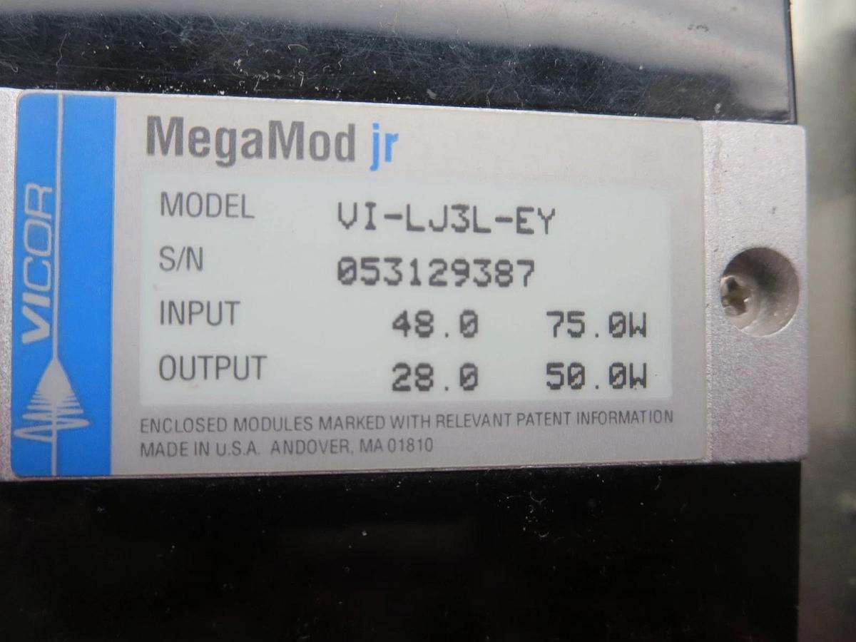 Used Vicor VI-LU4-CU-CC "FlatPac" Pwr Supply W/6 "MegaMod jr" Modules See Description