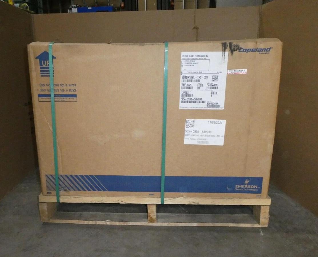 Used Copeland 3DADR10ML-TFC-C39 Compressor Digital Discus Refrigerant Cooled 3D