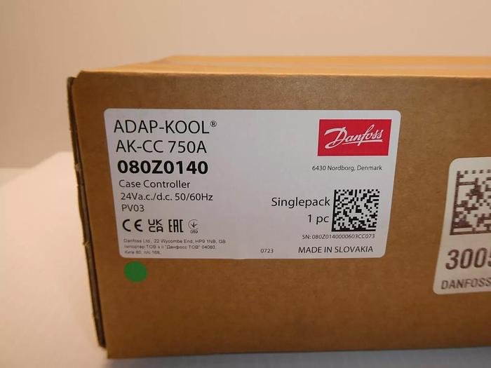 Used Danfoss ADAP-Kool AK-CC750A Case Controller 24V AC/DC 50/60Hz 080Z0140