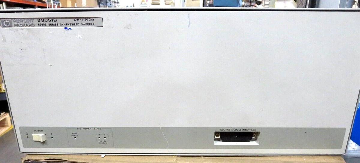 Used Share H-P Agilent 83651B Synthesized Sweeper 10MHz - 50GHz 115-230VAC 48-66Hz