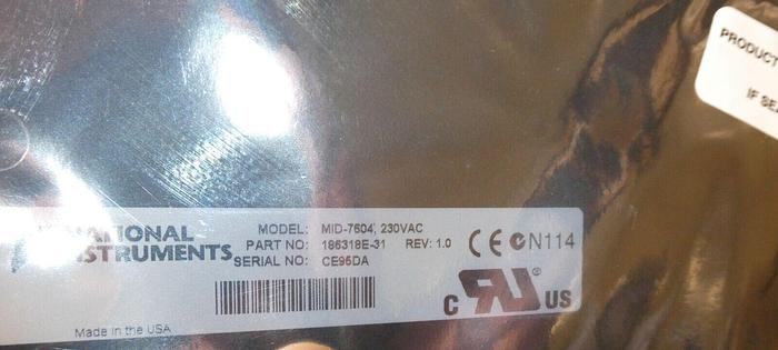 National Instruments MID-7604/7602 4-Axis Stepper Motor Driver 186318E-31
