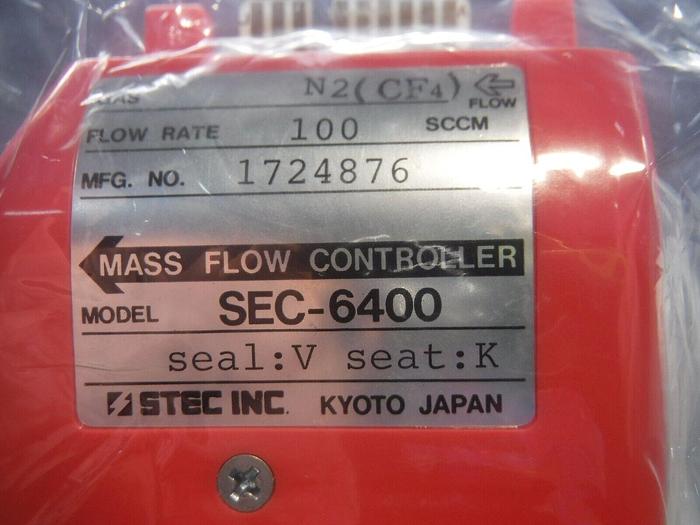 Used Horiba Stec Inc. Model: SEC-6400 Gas: N2 (CF4) Mass Flow Controller