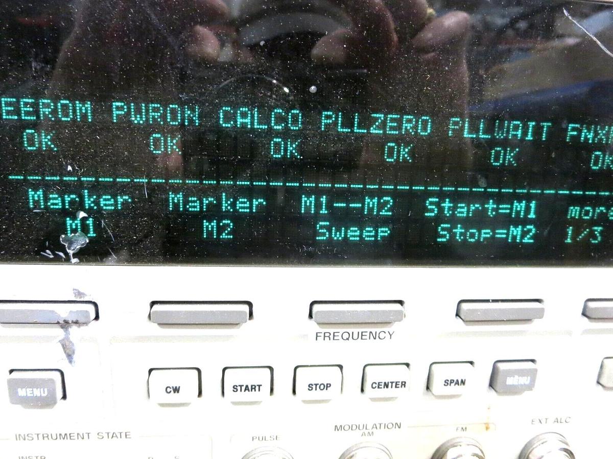 Used Hewlett Packard 83640A Synthesized Sweeper OPT 001 10MHZ-40GHZ See Descrip Used