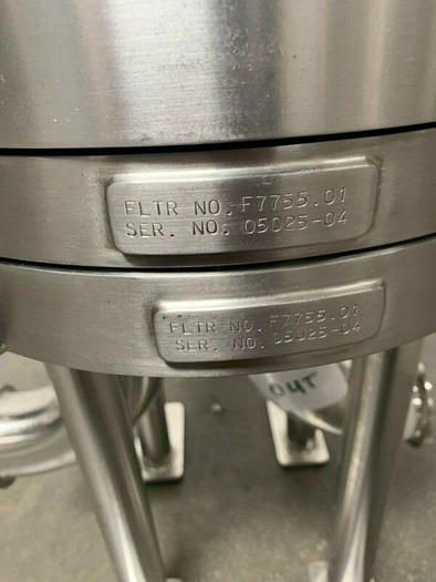 Used Cuno 6ZWB3 Stainless Steel Cartridge Filter Housing 150PSI @176°C