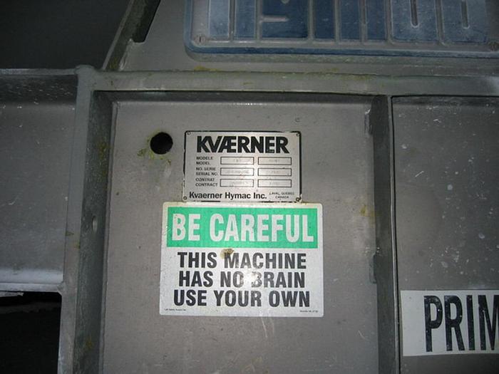 Used Kvaerner Hymac 100-MLL Primary Twin Wire Press, Cut Flight Model Cf-2408.80 Screw Conveyor, With 125 Hp, 175 Amps, 460 Volt, 60 Hz General Electric Drive (Mcc No.: 440-#05K).  With Control Panel. #20483