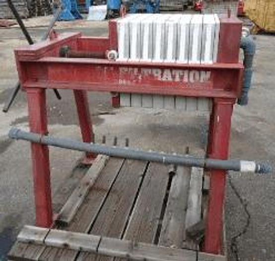 Used 1.5 CU. FT. SIMPSON FILTRATION FILTER PRESS 470 MM – C.G.R. – MANUAL CLOSURE