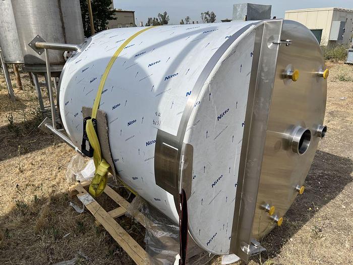 Unused Tank, 500 Gallon, S/st, Agit, Admix Rotomixx, 1 HP #S744587