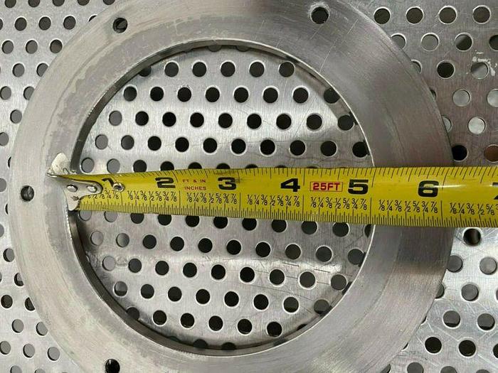 Used Circular 6" Sight Glass w/ Stainless Steel Frame