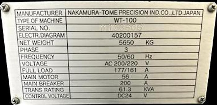 Used 2010 Nakamura WTS 100