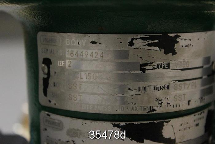 Used Fisher V150 2" V-Ball Control Valve #35478