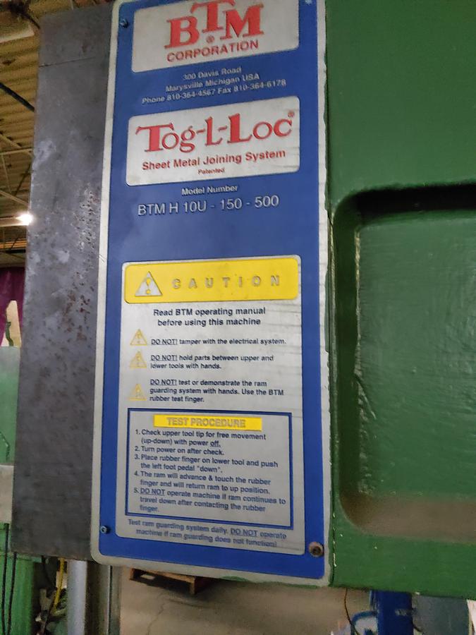 Used BTM H 10U - 150 - 500