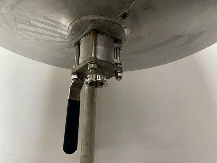 Used 400 Liter Stainless Steel Dimple Jacketed Reactor