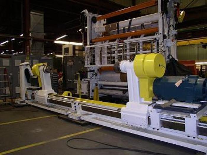 Used 125" (3.1M) WIDE  x 72"  (1.8M ) DIAMETER CAMERON SMP SHAFTLESS FLOOR PICK UP UNWIND STAND