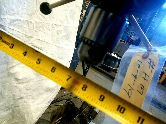 Used Delta Rockwell Drill Press Metal and Wood has cracked bracket to hold table up