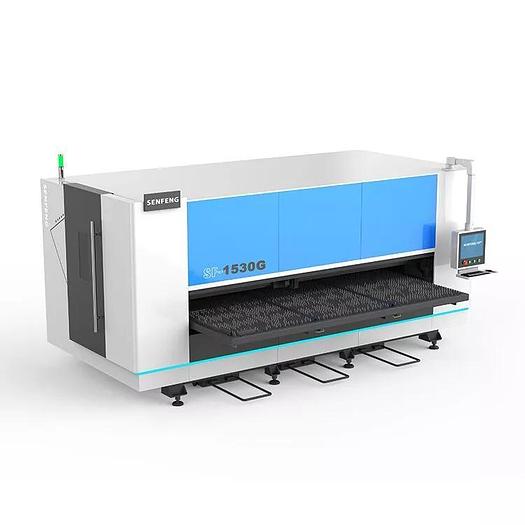 SF1530G-Fiber Laser Cutter for Metal Sheet with Single Table – 5’ x 10′