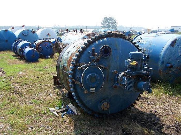 Used Pfaudler approximately 750 gallon glass lined storage tank