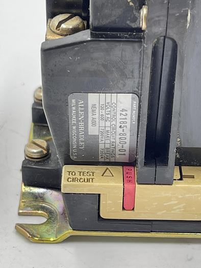 Used Allen-Bradley 509-A0D Ser B, 595-A Ser C, 42185-800-01