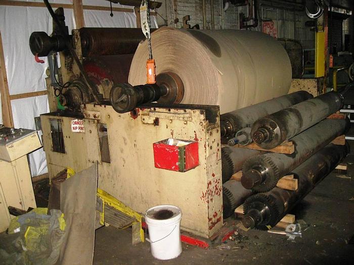 Used 8-Cylinder Board Machine, (8) 48" X 76-1/2" Wide Cylinders, (2) Extractors, Lg Suction Press, (3) Plain Presses.  Dryer Section With 88 Dryers, 36" Diameter.  Horne Horizontal Reel. #19984