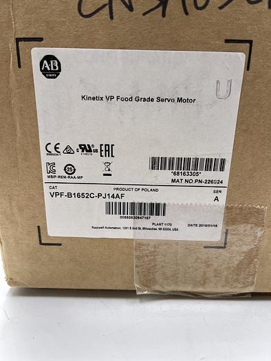 Allen-Bradley VPF-B1652C-PJ14AF Ser A 