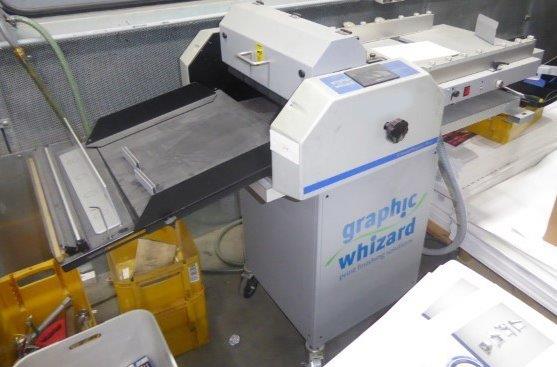 Used Graphic Whizard CreaseMaster Plus automatic creasing slitting creasing and perforating machine