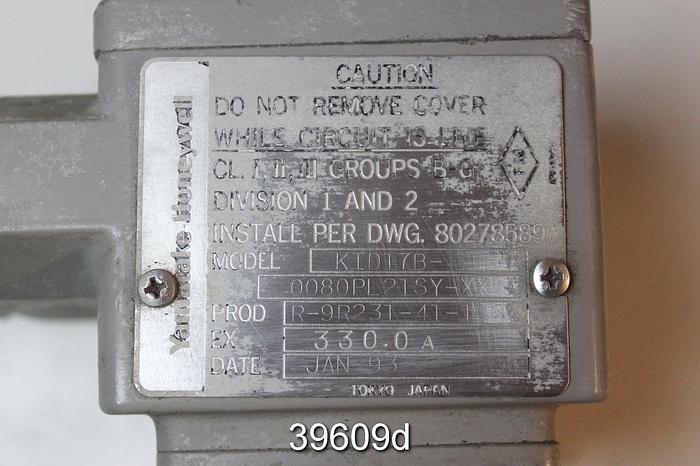 Used Yamatake-Honeywell YKID17B080PL21SY-XX 3" Magnetic Flow Tube #39609