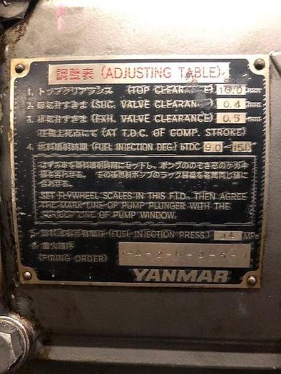 Used Yanmar 6N21AL-EN generator sets x 2 units